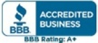 We're rated A+ with the BBB